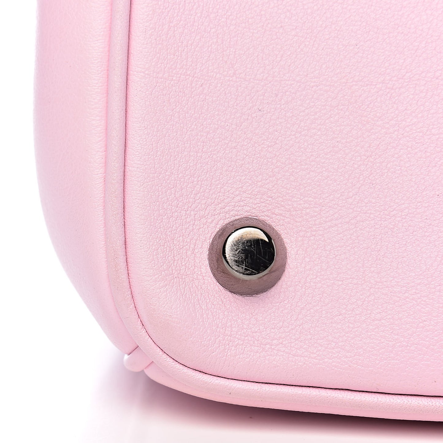 Metallic Patent Smooth Calfskin Small Be Dior Flap Pink Fuchsia