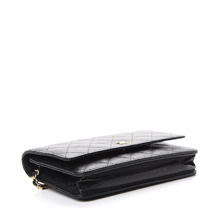 Chanel Caviar Quilted Wallet On Chain WOC Black 3 of 10