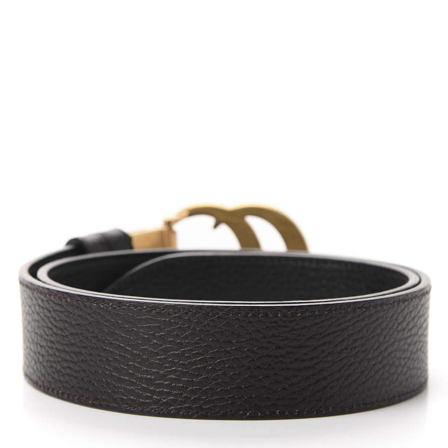Calfskin Double G Reversible 37mm Belt 80 32 Black Cocoa