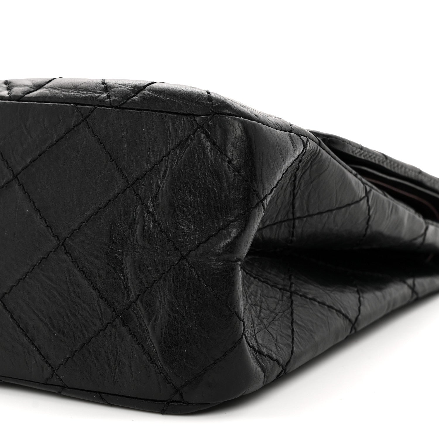 Chanel Aged Calfskin Quilted 2.55 Reissue 227 Flap Black 10 of 12