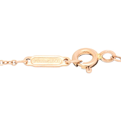 Tiffany 18K Rose Gold Diamond Heart Bracelet 3 of 4