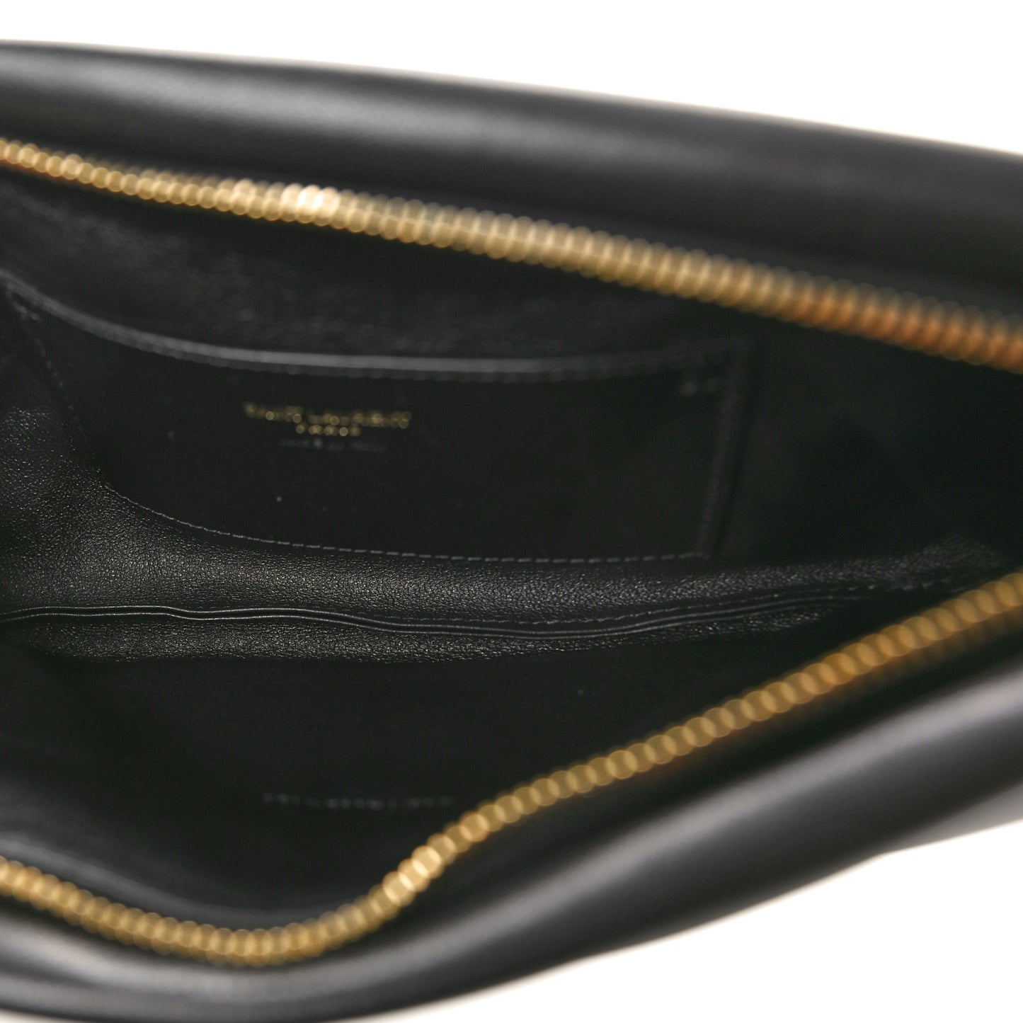 Lambskin Long Calypso Pouch Black