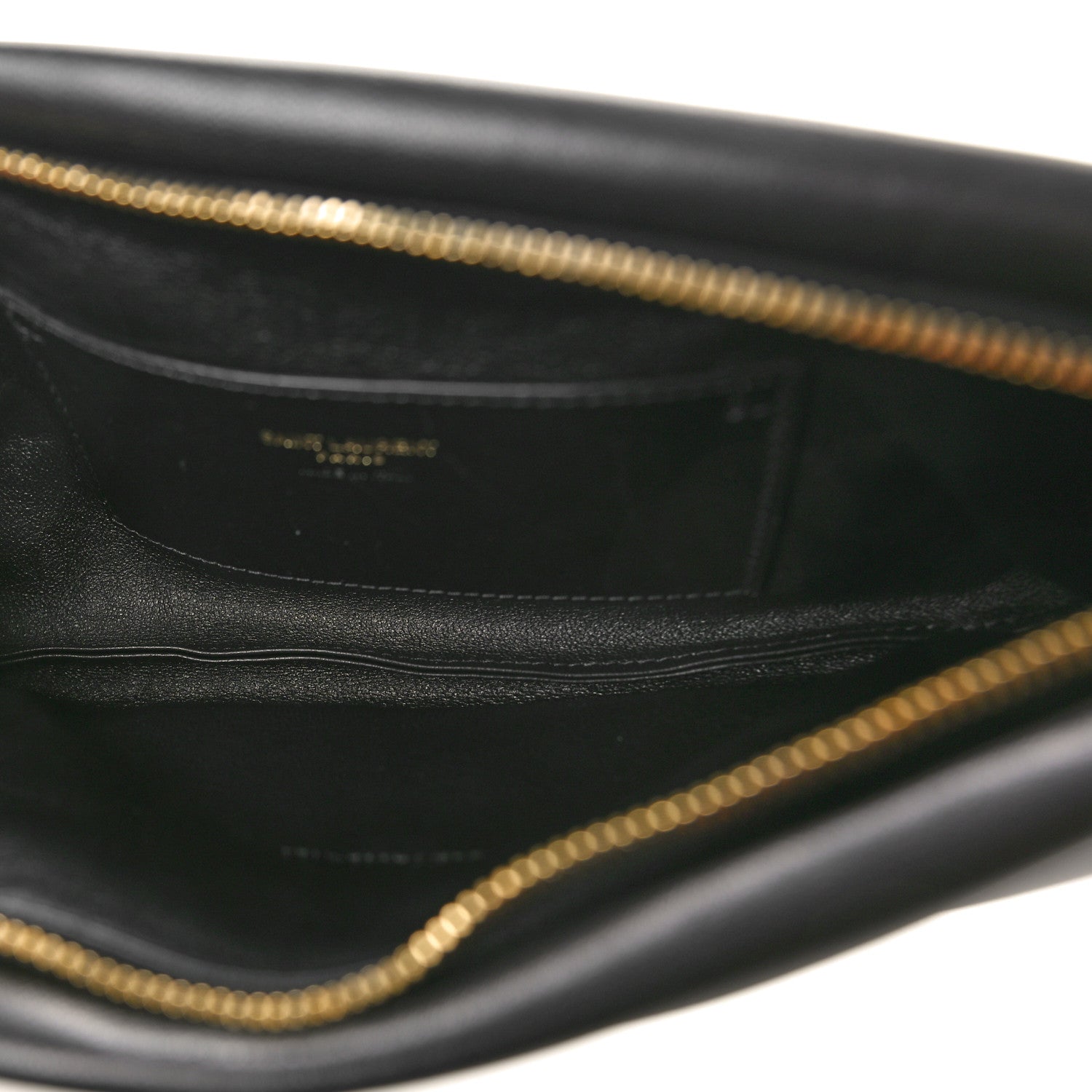 Saint Laurent Lambskin Long Calypso Pouch Black 5 of 7