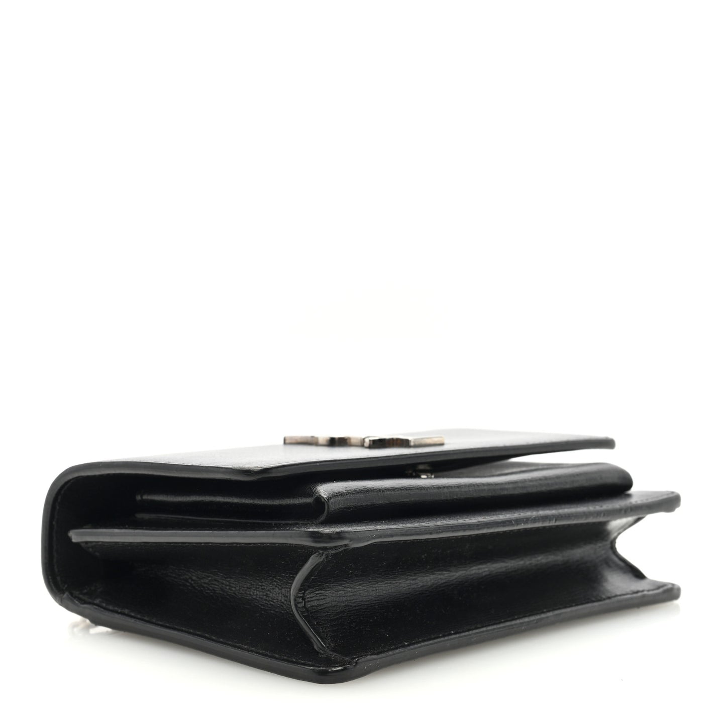 Calfskin Monogram Sunset Chain Wallet Black