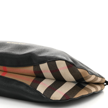 Burberry Grainy Calfskin House Check Small Bingley Black 10 of 11