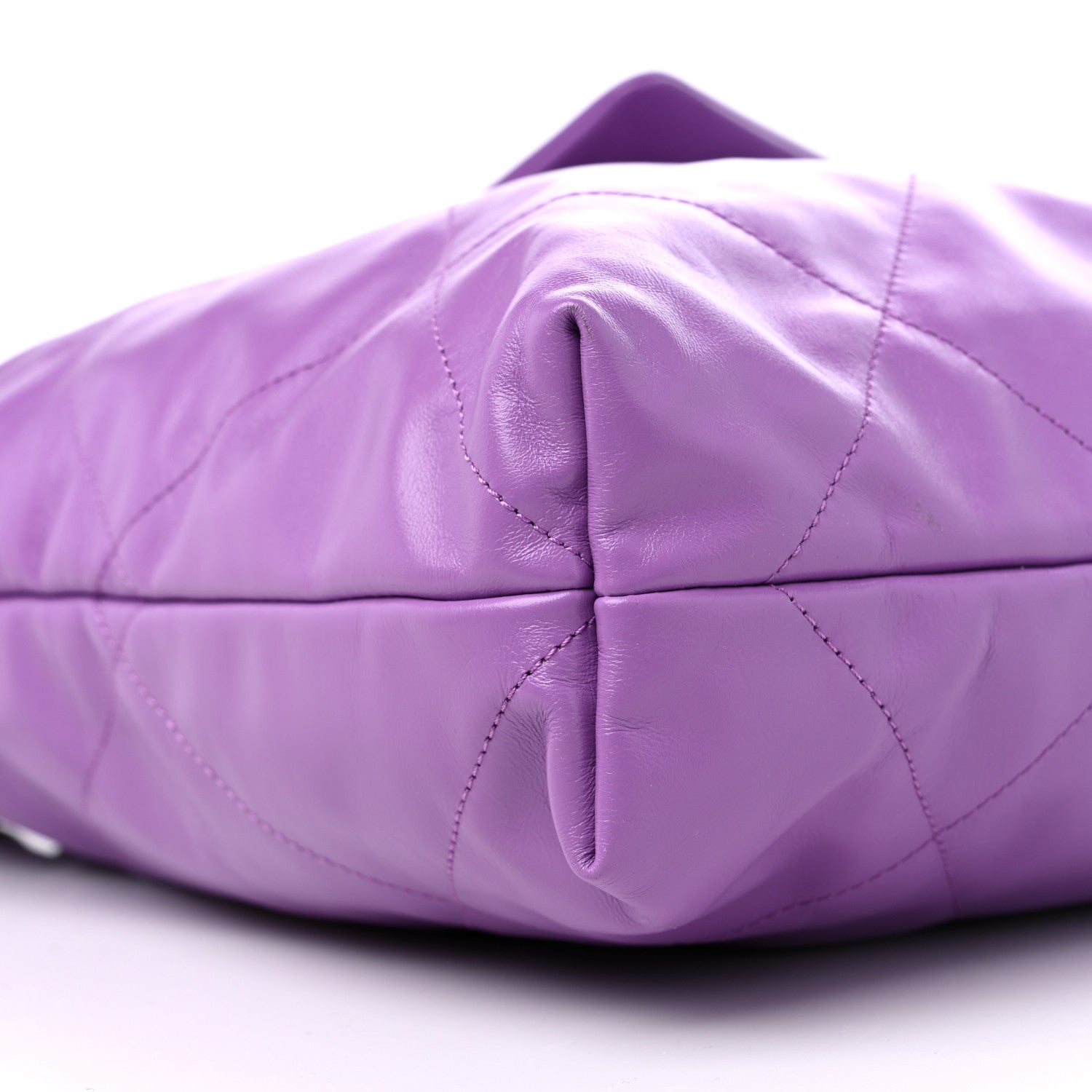 Chanel Shiny Calfskin Quilted Chanel 22 Purple 9 of 10