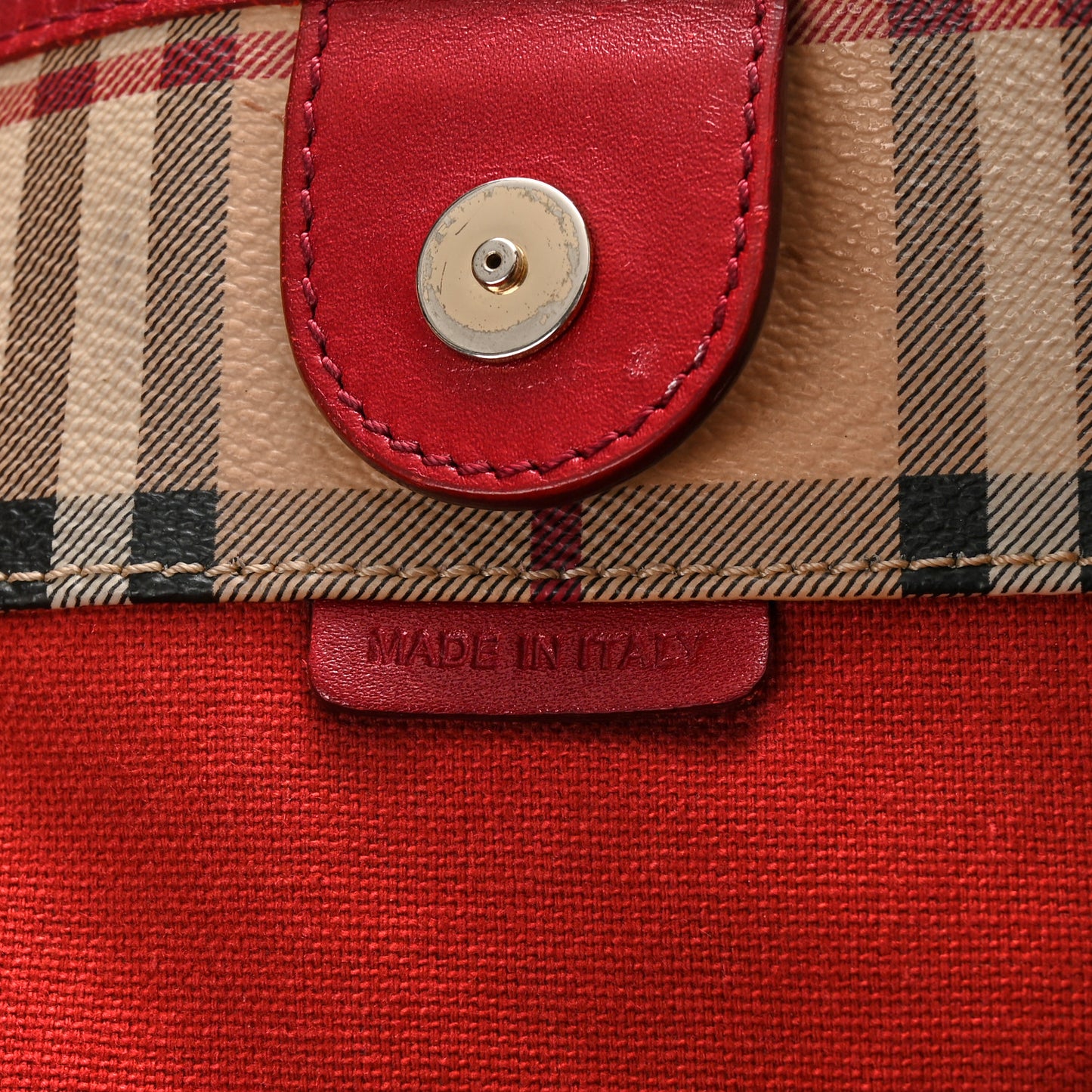 Haymarket Check Small Canterbury Tote Red
