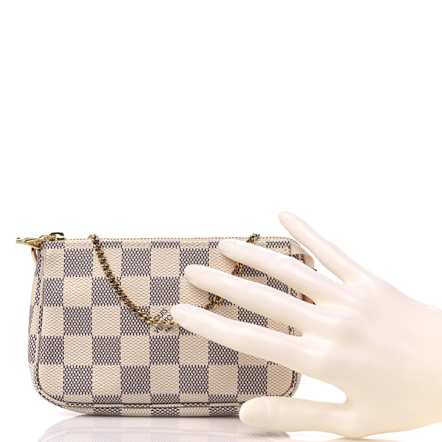 Louis Vuitton Damier Azur Mini Pochette Accessories 2 of 11