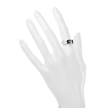 Cartier 18K White Gold Diamond Anniversary Band Ring 51 5.75 2 of 5