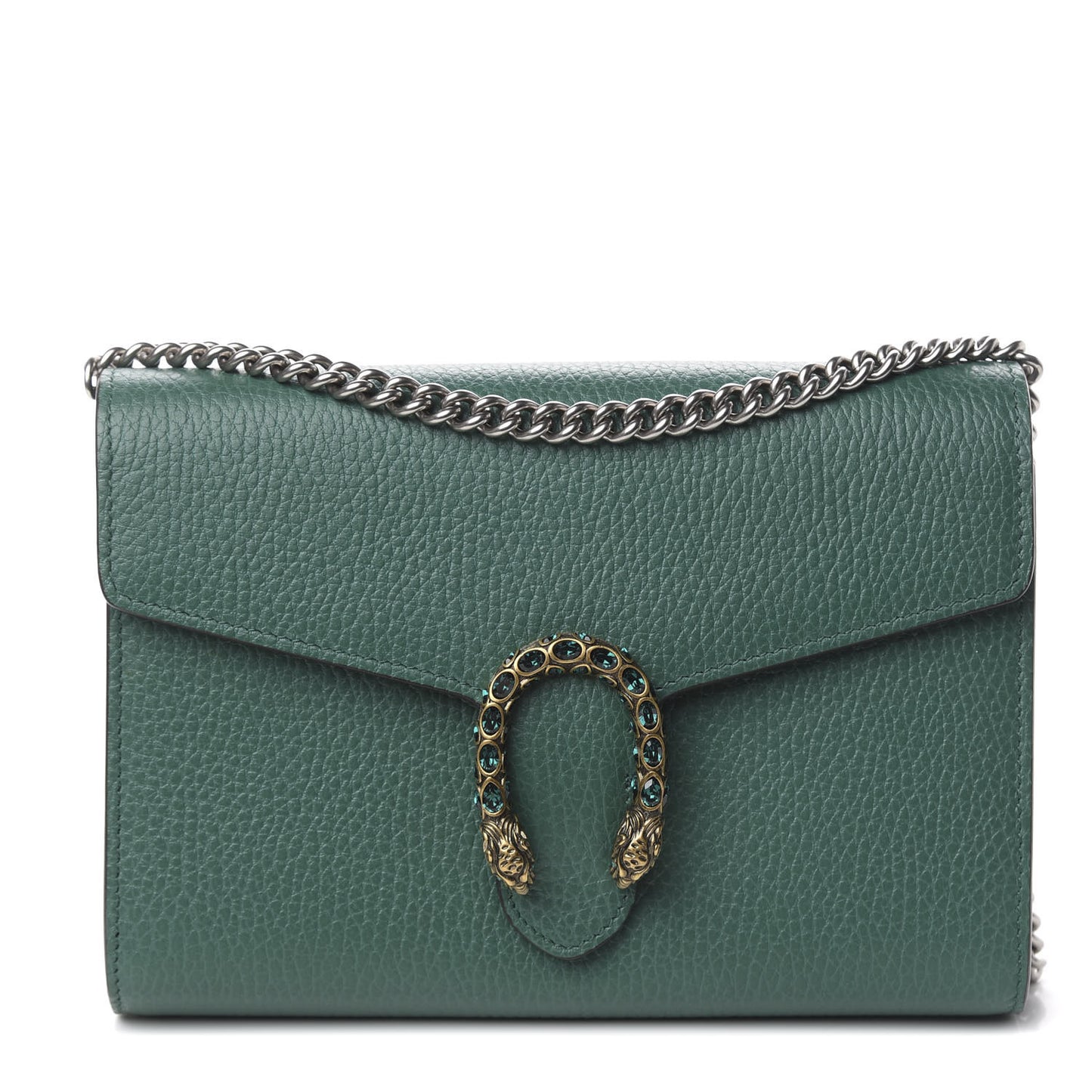 Calfskin Mini Dionysus Chain Wallet Emerald