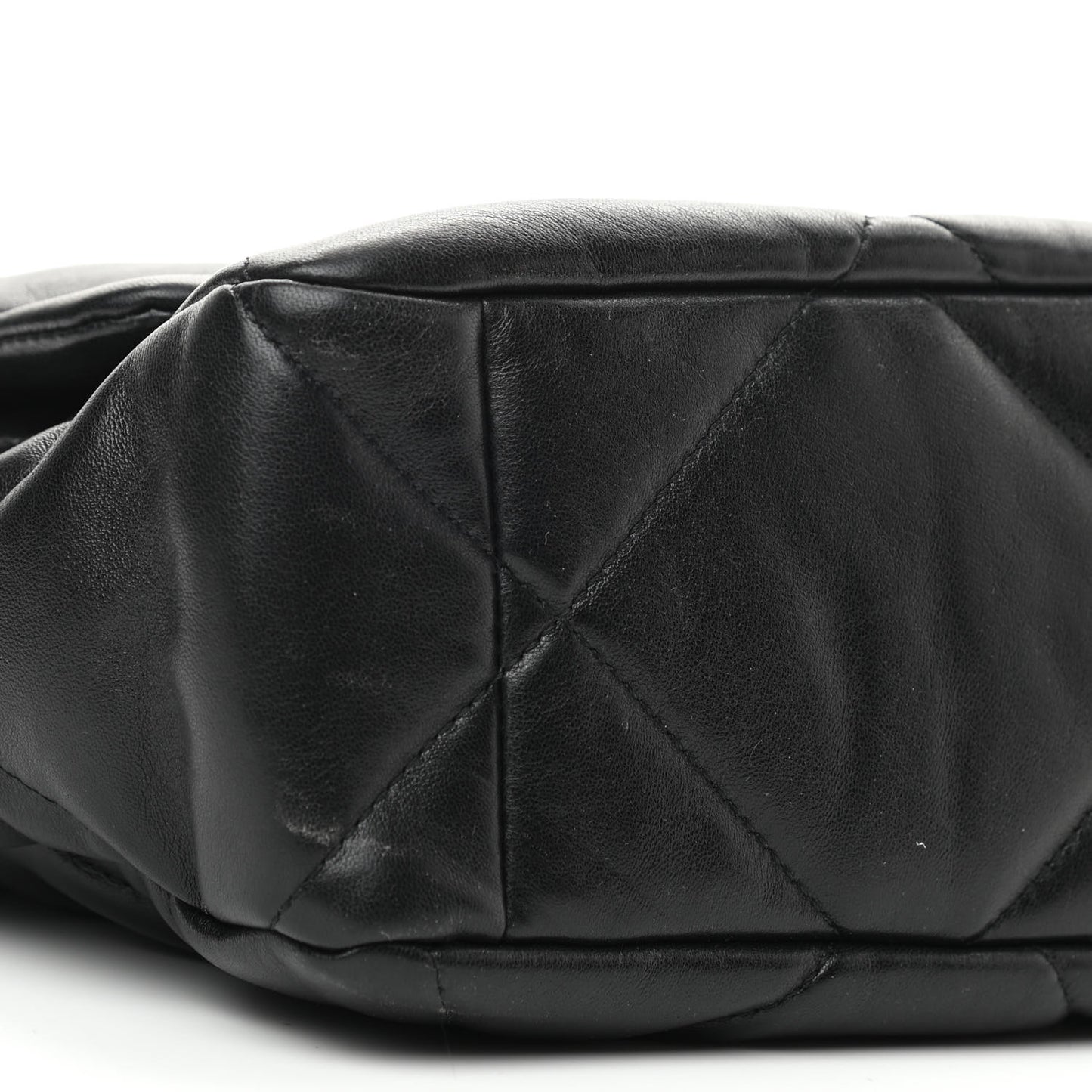 Lambskin Quilted Large Chanel 19 Flap Black