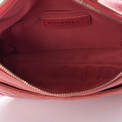 Chanel Crumpled Glazed Lambskin Quilted Waist Bag Fanny Pack Pink 5 of 10