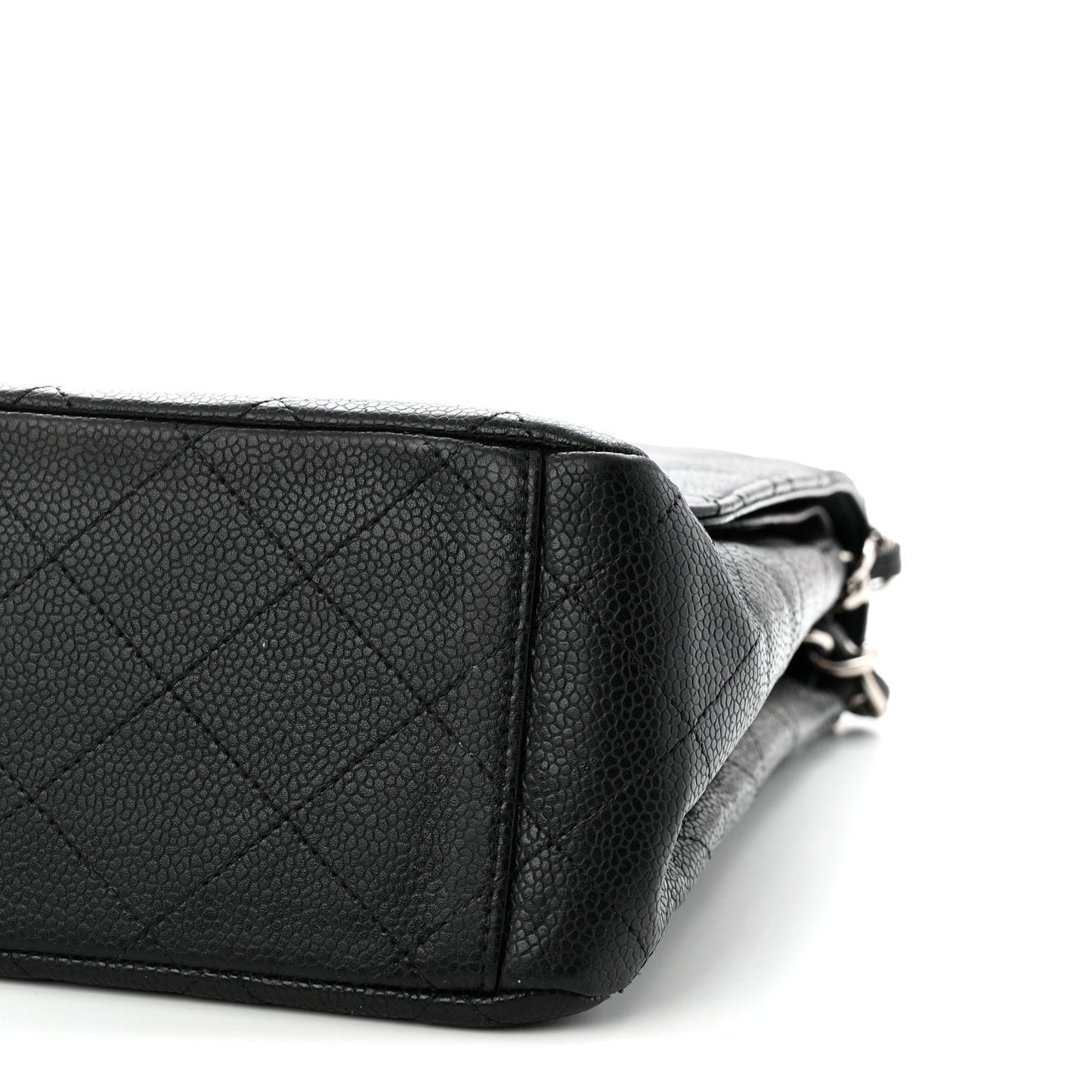 Caviar Quilted Maxi Double Flap Black