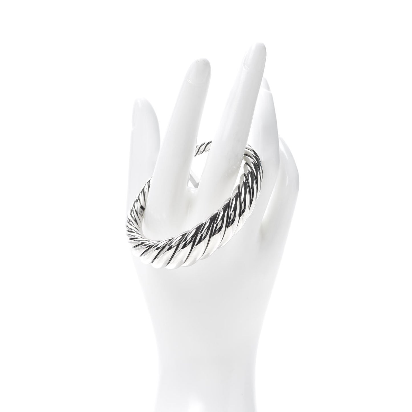 Sterling Silver 17mm Pure Form Cable Bracelet