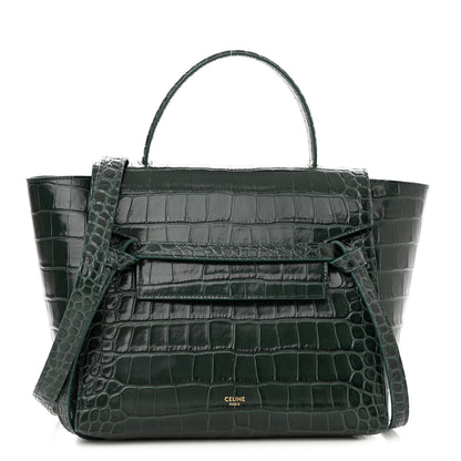 Celine Calfskin Crocodile Embossed Micro Belt Bag Amazone 1 of 10