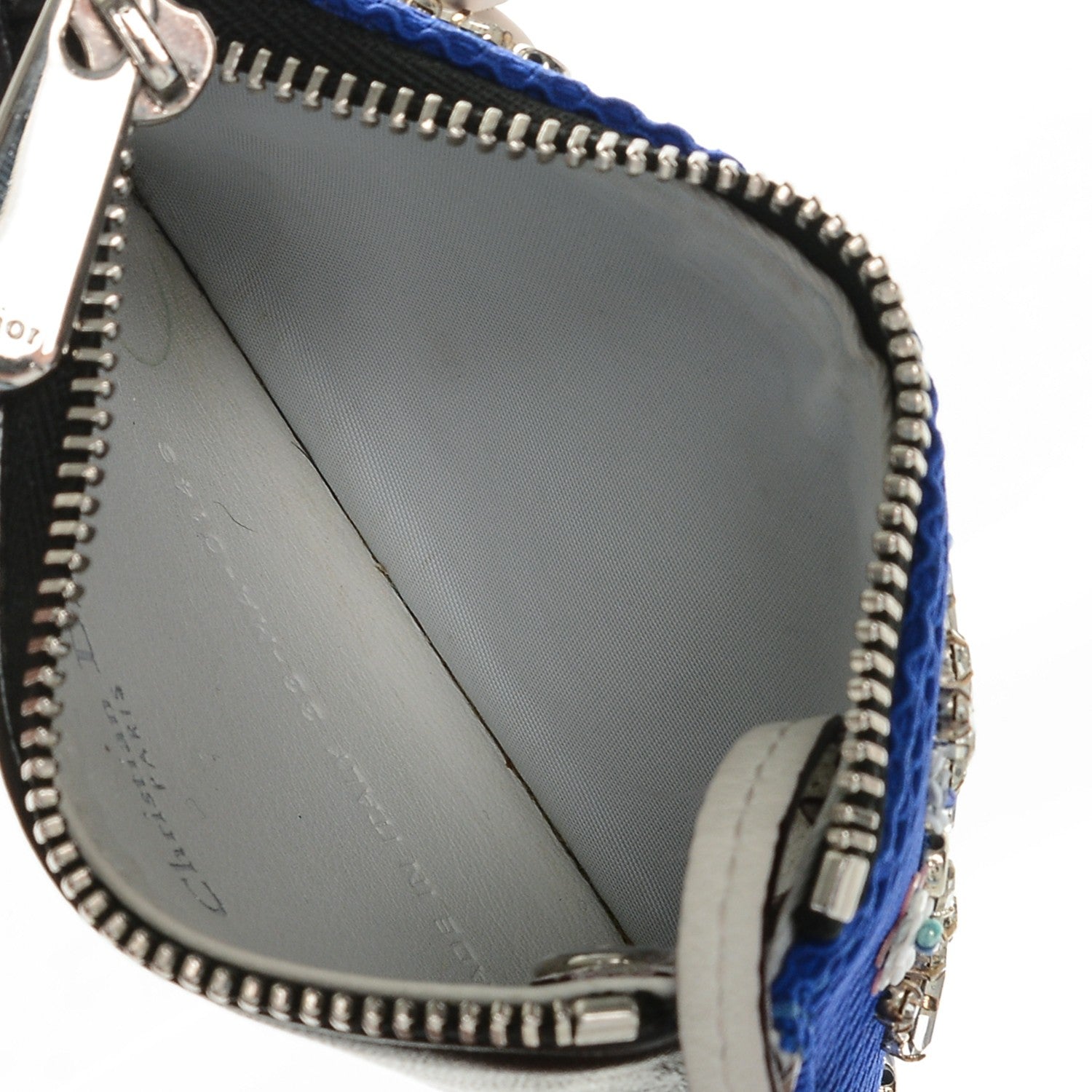 Christian Dior Calfskin Stardust Dior Card Holder Blue 5 of 10