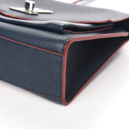 Louis Vuitton Soft Calfskin Mylockme Chain Bag BB Marine Rouge 9 of 10