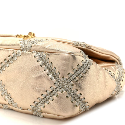 Chanel Metallic Calfskin Crochet Medium Chanel 19 Flap Gold 10 of 10