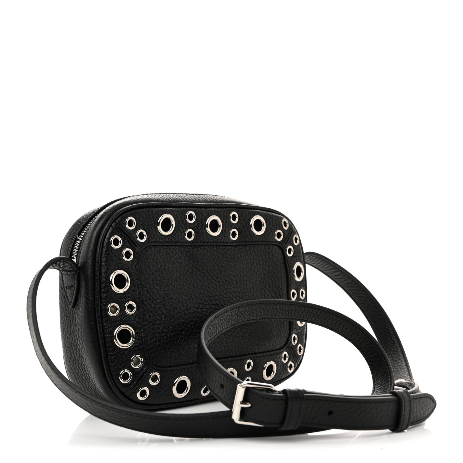 Valentino Garavani Grainy Calfskin Studded Nellcote Crossbody Bag Black 3 of 9