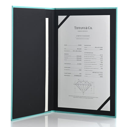 Tiffany Platinum Diamond .22ct Solitaire Engagement Ring 52 6 7 of 7