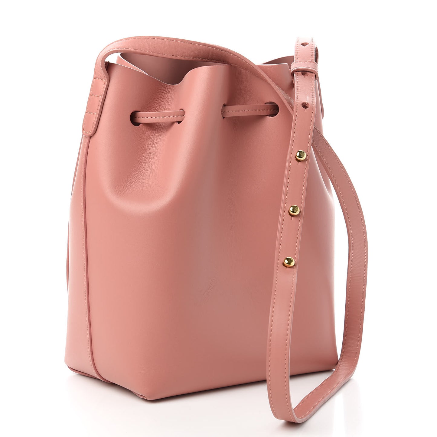 Calfskin Mini Bucket Bag Blush