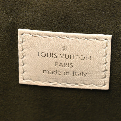 Louis Vuitton Lambskin Embossed Monogram Coussin PM Beige Cream 7 of 11