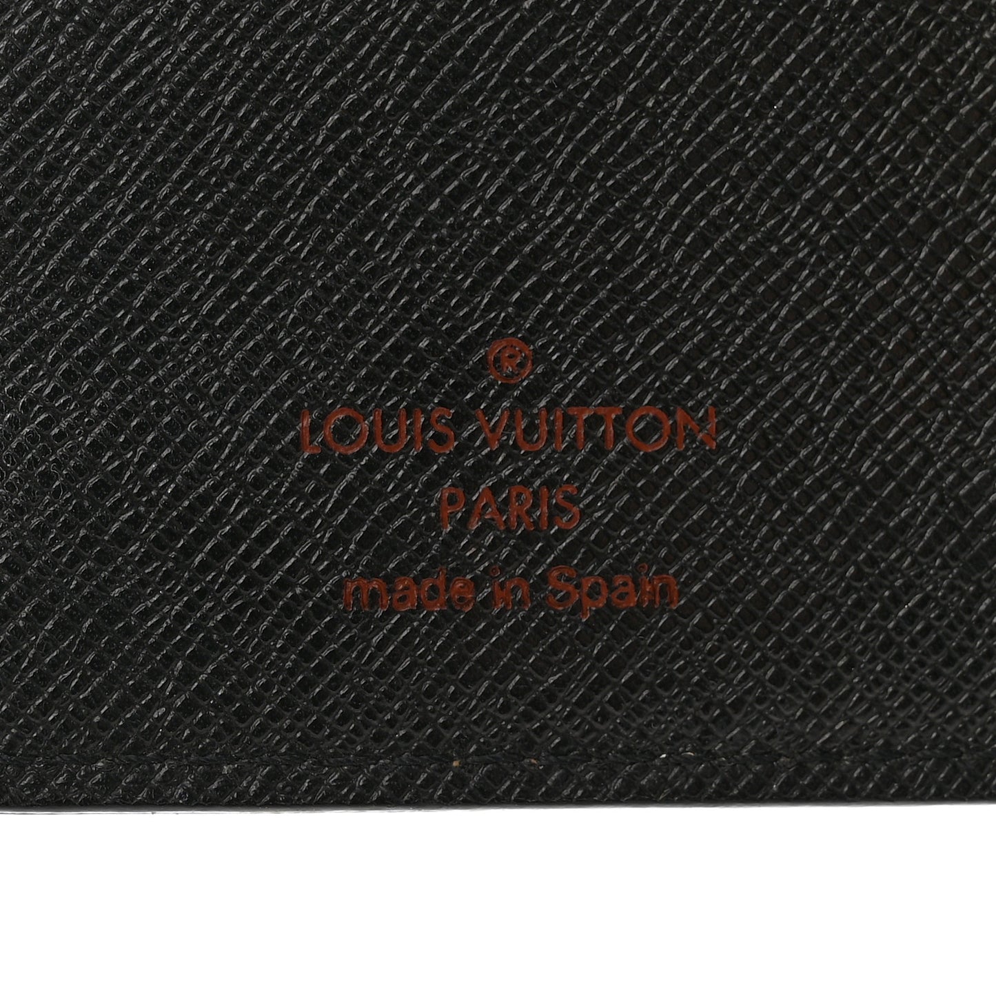 LOUIS VUITTON Epi Small Ring Agenda Cover Black
