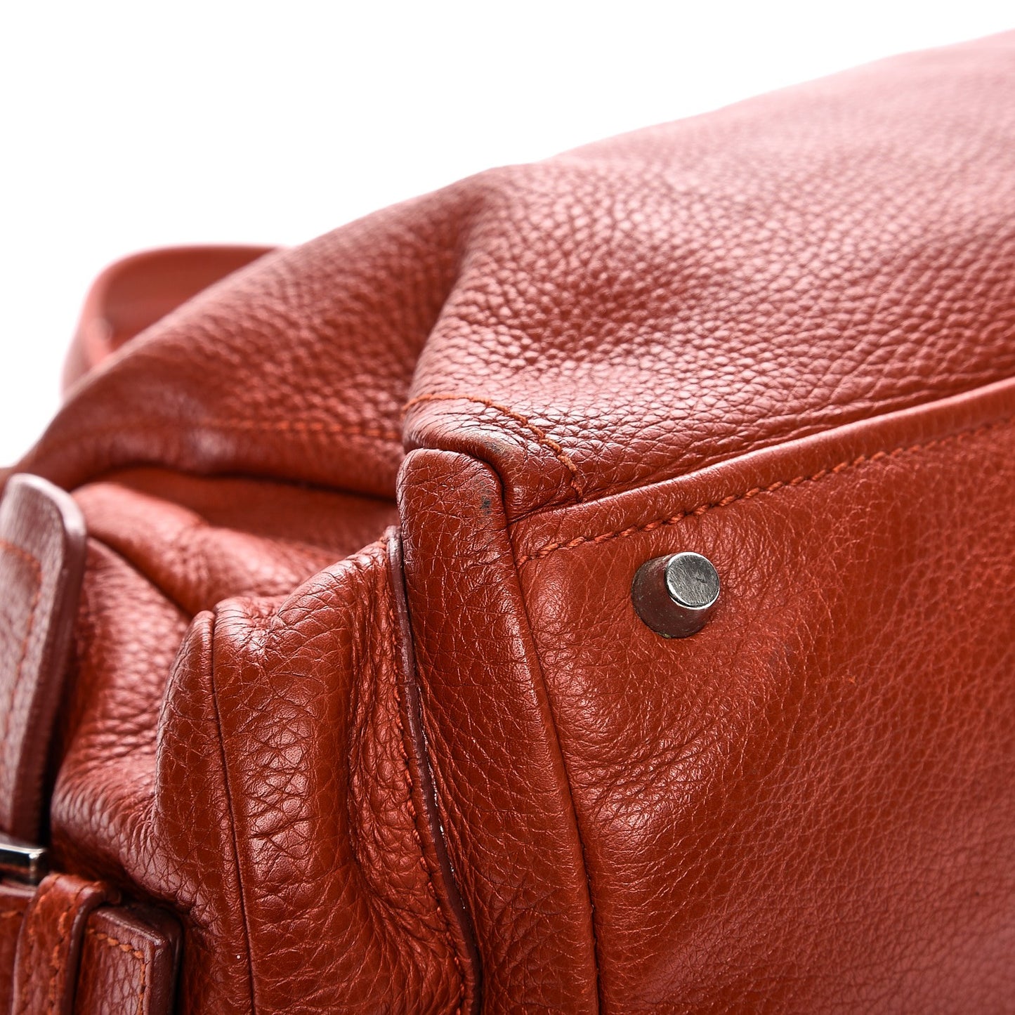 Vitello Daino Shoulder Bag Arancio