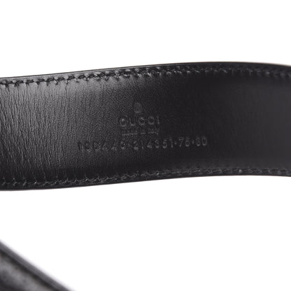 Gucci Calfskin G Buckle Belt 75 30 Black 5 of 5