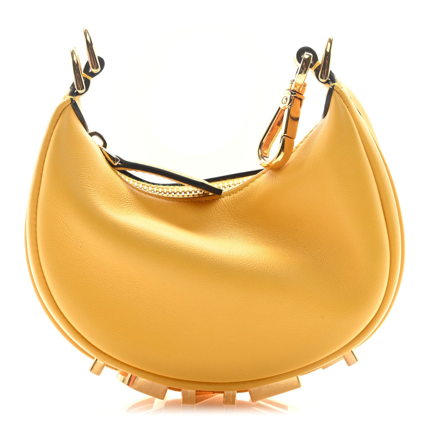 Vitello Grace New Matte Nano Fendigraphy Hobo Charm Mimosa