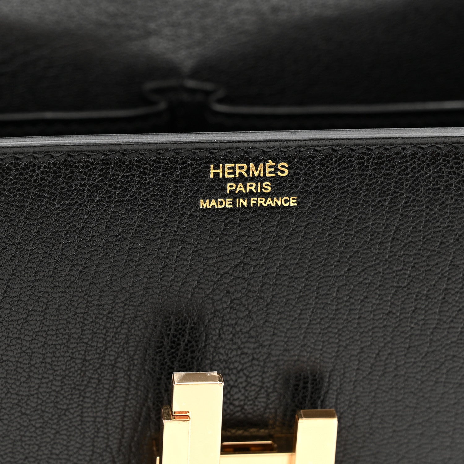 Hermes Chevre Chamkila Cinhetic Boxy Top Handle Bag Black 6 of 11