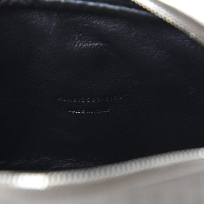 Saint Laurent Calfskin Crocodile Embossed Monogram Lou Camera Bag Fog 9 of 10