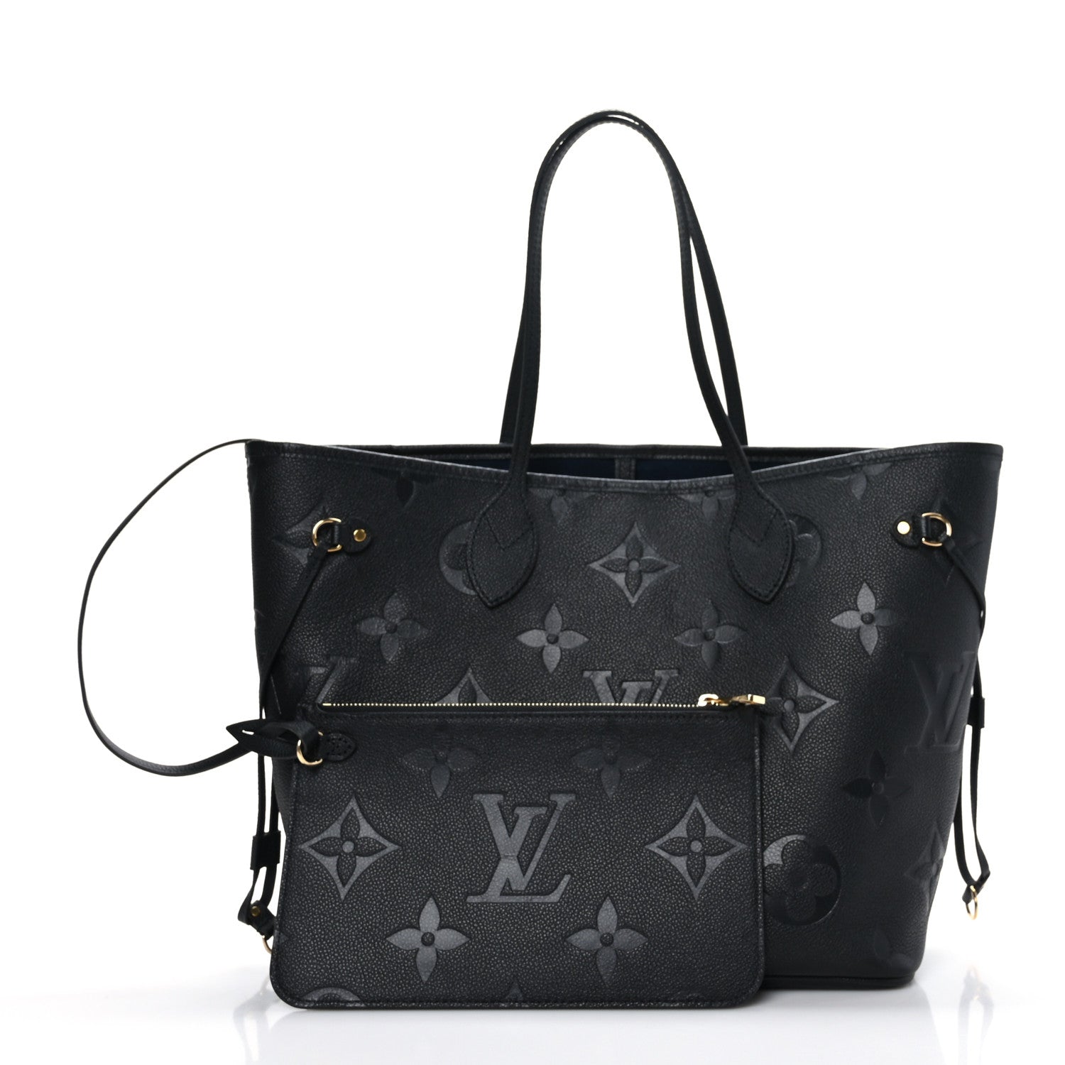 Louis Vuitton Empreinte Monogram Giant Neverfull MM Black 1 of 8
