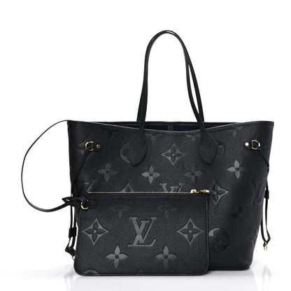 Louis Vuitton Empreinte Monogram Giant Neverfull MM Black 1 of 8