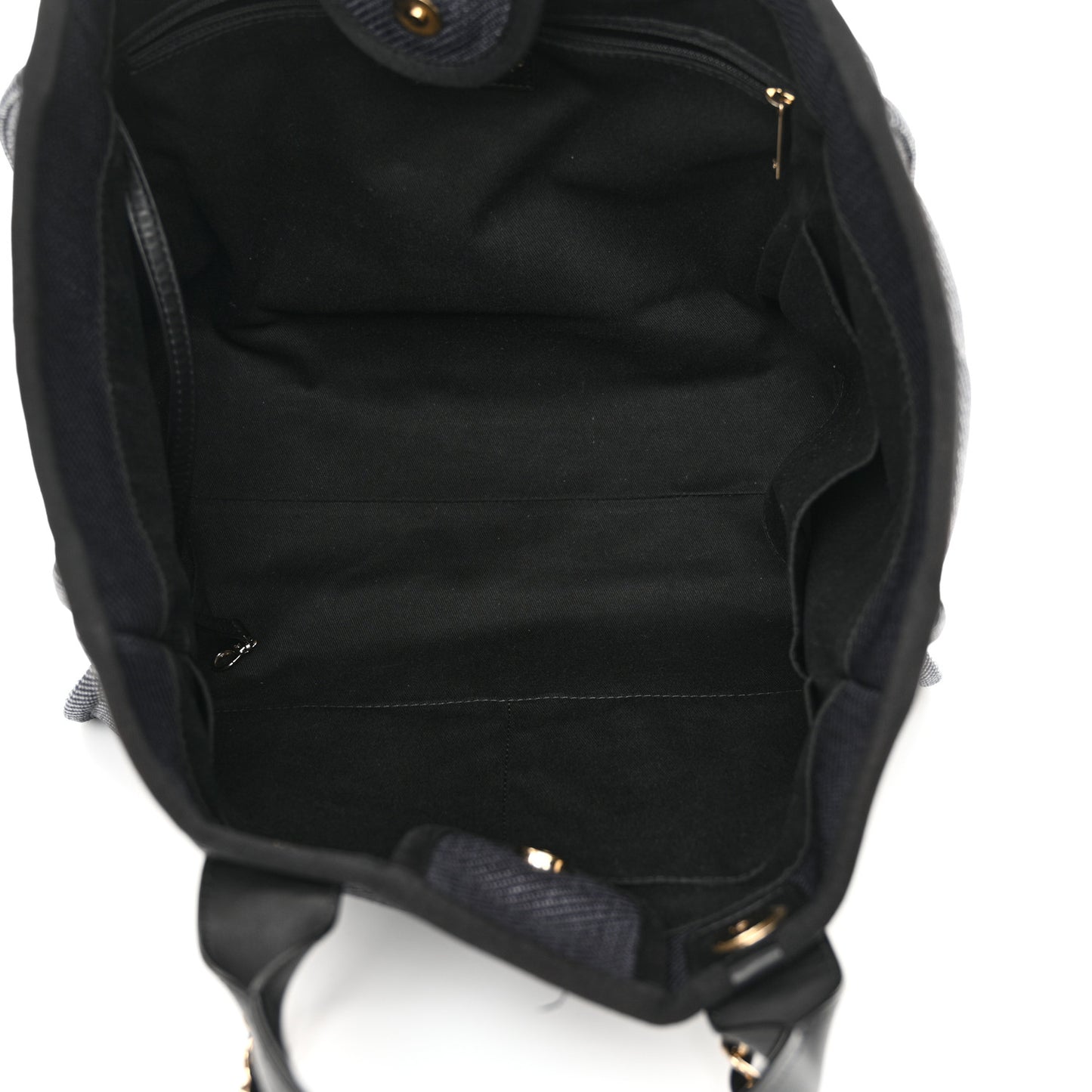 Mixed Fibers Calfskin Medium Deauville Black