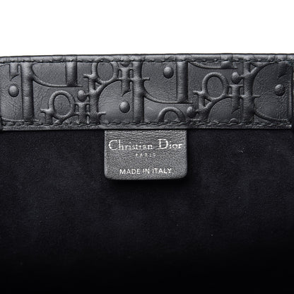 Christian Dior Oblique Calfskin Embossed Book Tote Black 6 of 13