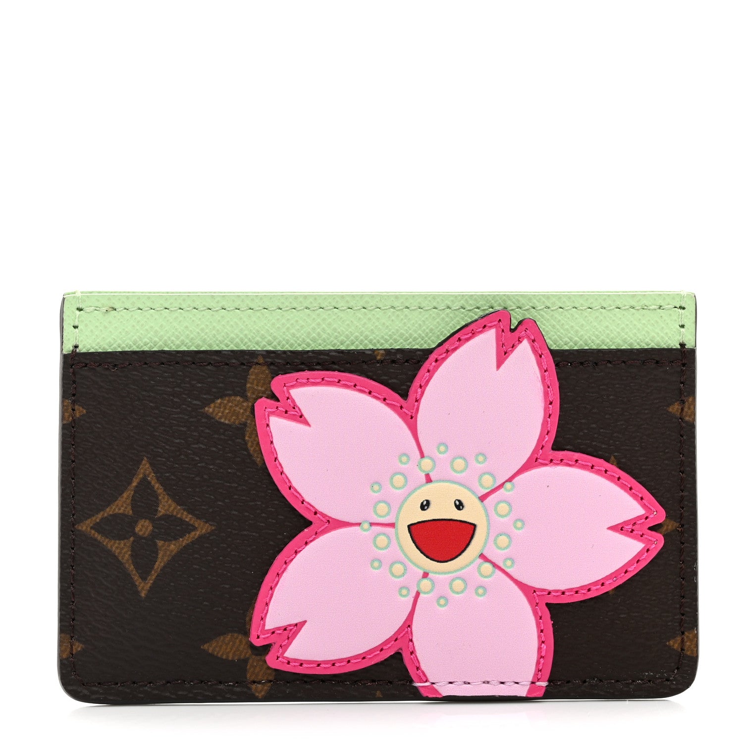 Louis Vuitton LV X TM Monogram Cherry Blossom Card Holder Sakura Brown 1 of 7