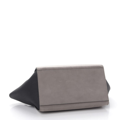 Celine Sleek Calfskin Small Tri-Color Trapeze Dark Blue 5 of 17