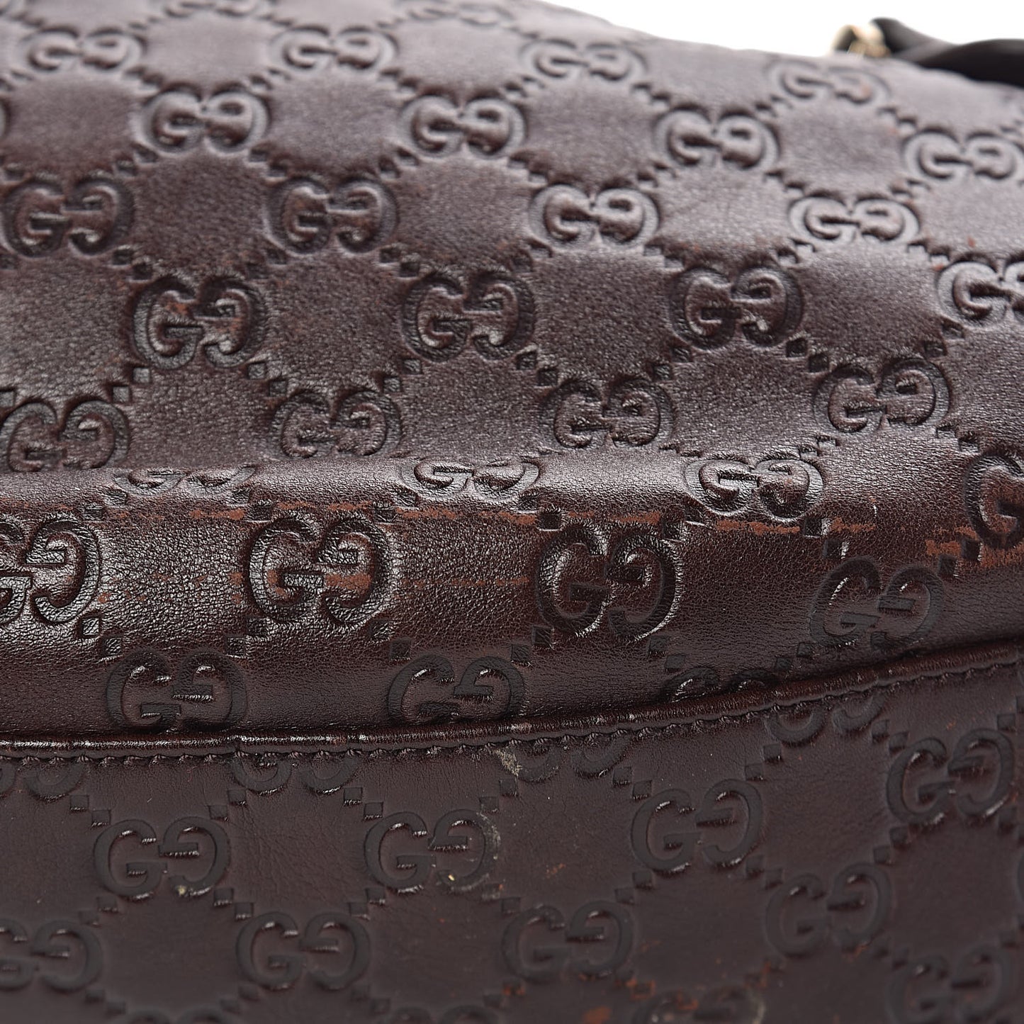 Guccissima Small Pelham Shoulder Bag Chocolate