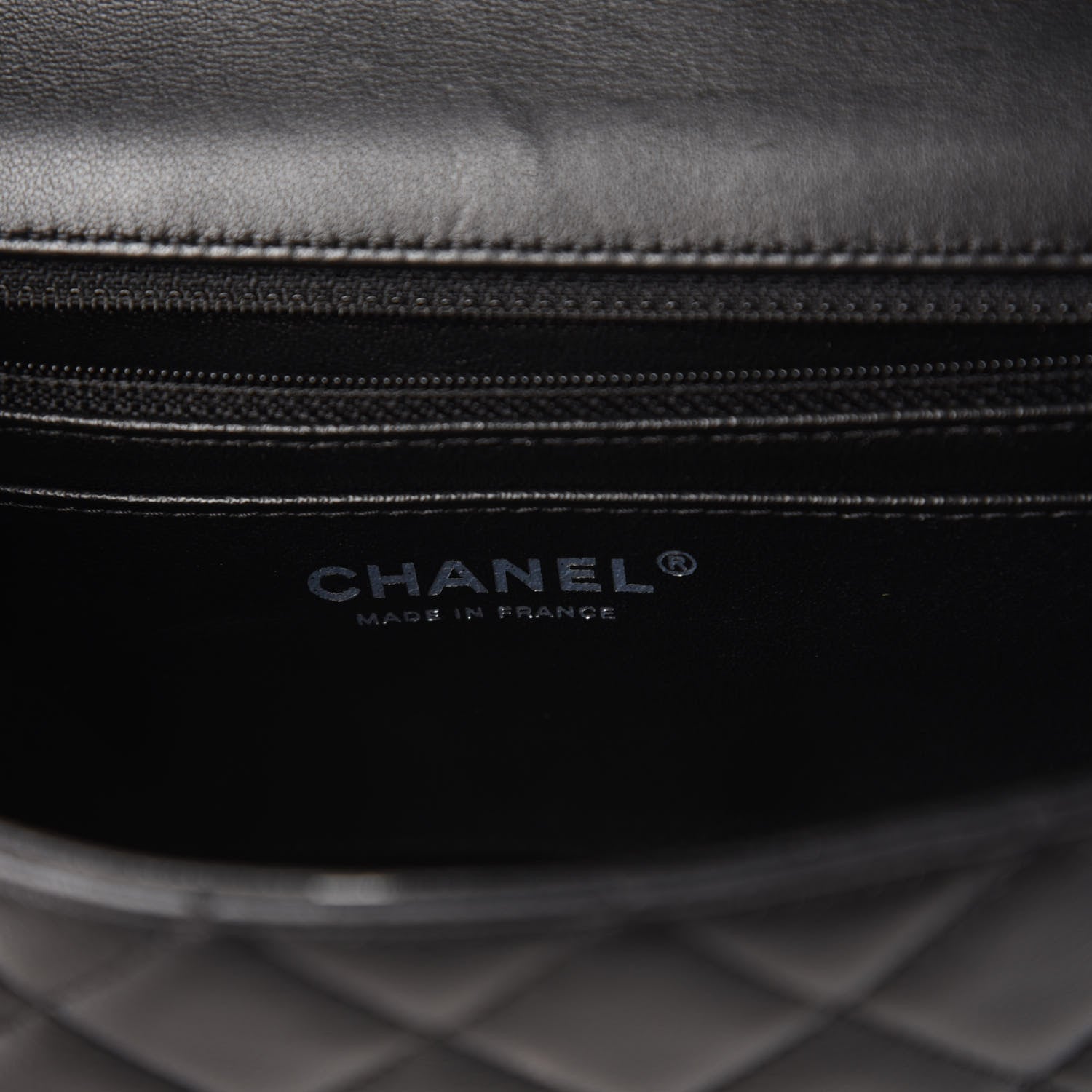 Chanel Lambskin Quilted Mini Rectangular Flap Black 8 of 11