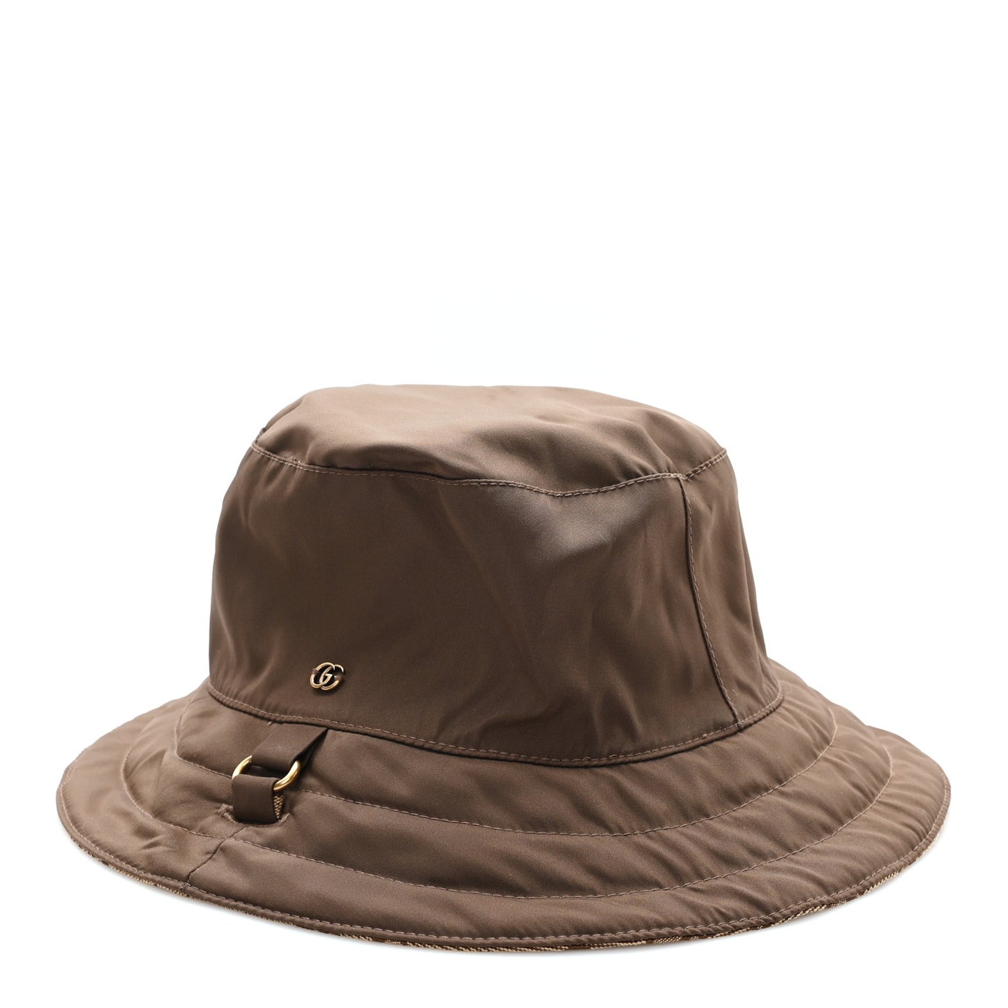 Canvas Monogram Reversible Bucket Hat L Brown