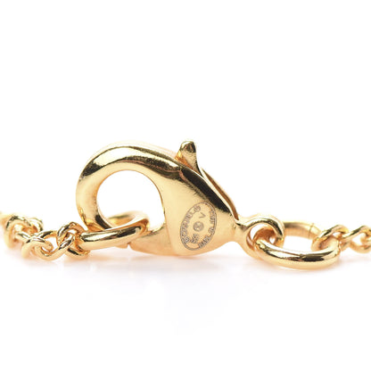 Chanel Metal CC Paris Button Necklace Gold 4 of 5