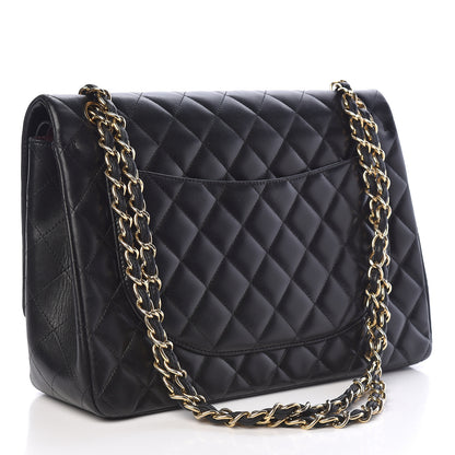 Chanel Lambskin Quilted Maxi Double Flap Black 3 of 10