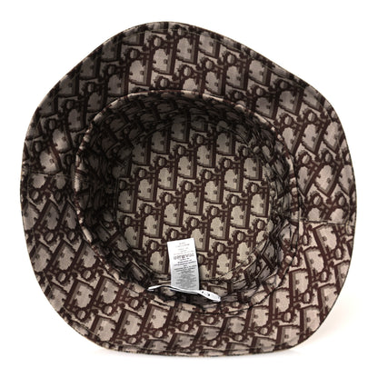 Christian Dior Oblique Toile De Jouy Reversible Teddy-D Brim Bucket Hat 59 Hazelnut Black 12 of 15