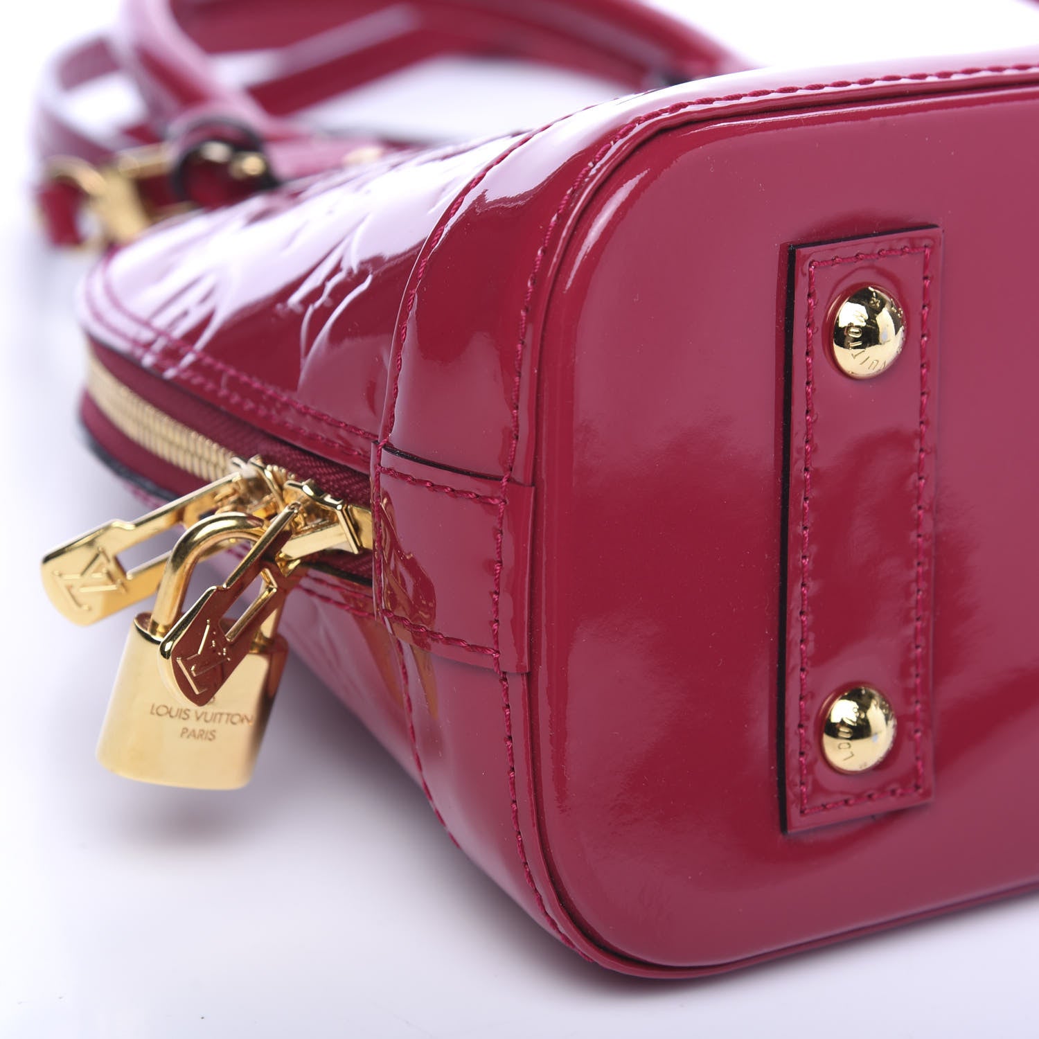 Louis Vuitton Vernis Alma BB Rose Indien 5 of 7