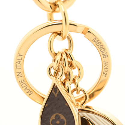 Louis Vuitton Metal Monogram Epi Spring Street Bag Charm Key Holder Gold 4 of 4