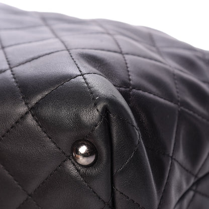 Chanel Calfskin Quilted Small Shopping In Chains Tote Black 10 of 14
