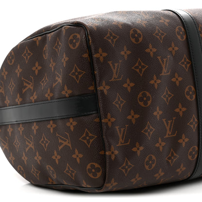 Louis Vuitton Monogram Macassar Keepall Bandouliere 45 7 of 8