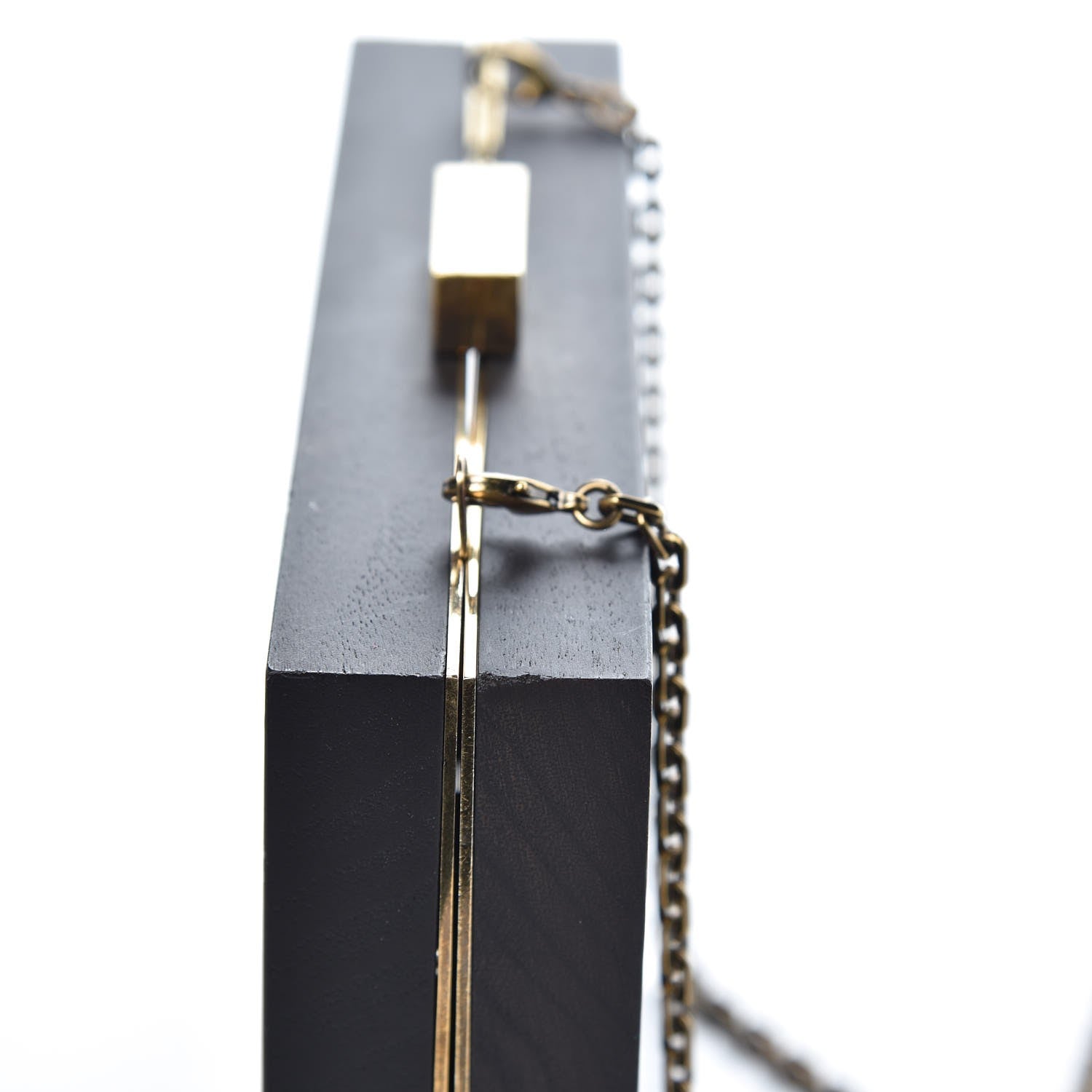 Valentino Garavani Wood Elephant Minaudiere Clutch Black 12 of 12