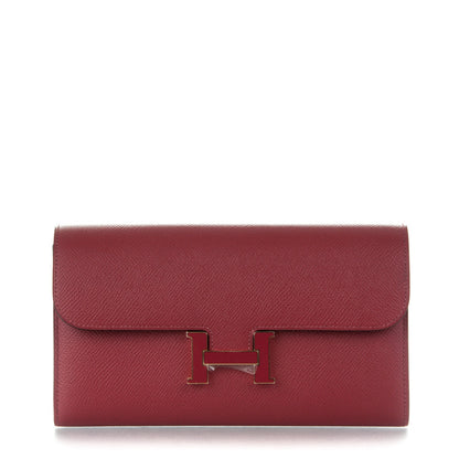 Hermes Epsom Constance Long Wallet Rouge Grenade 1 of 7